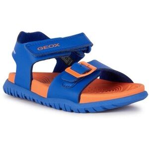 Geox Kids Blue and Orange Sandals water friendly